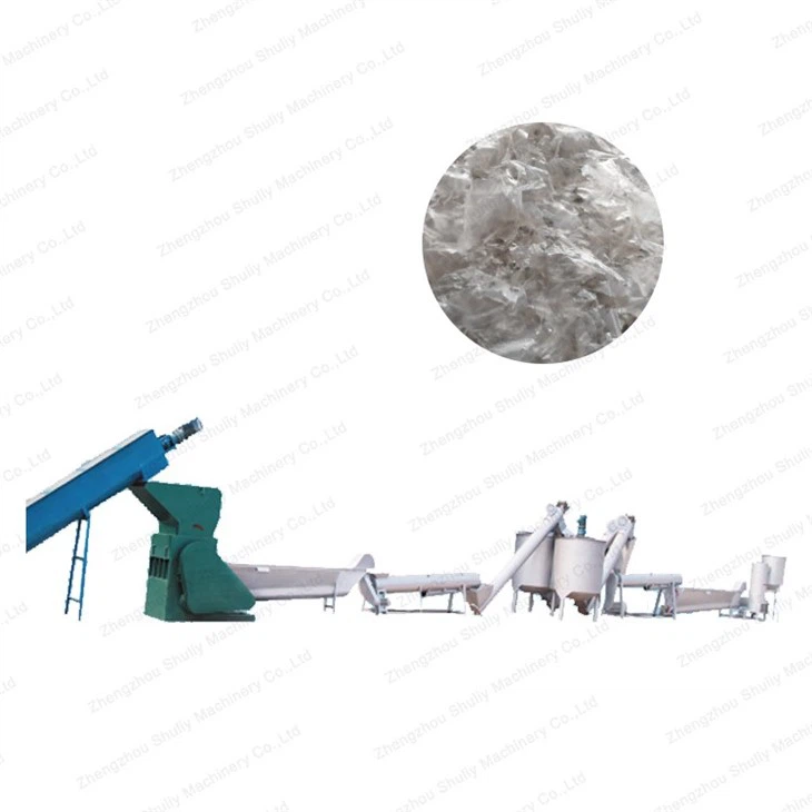 pet bottle flakes crushing washing line (6)